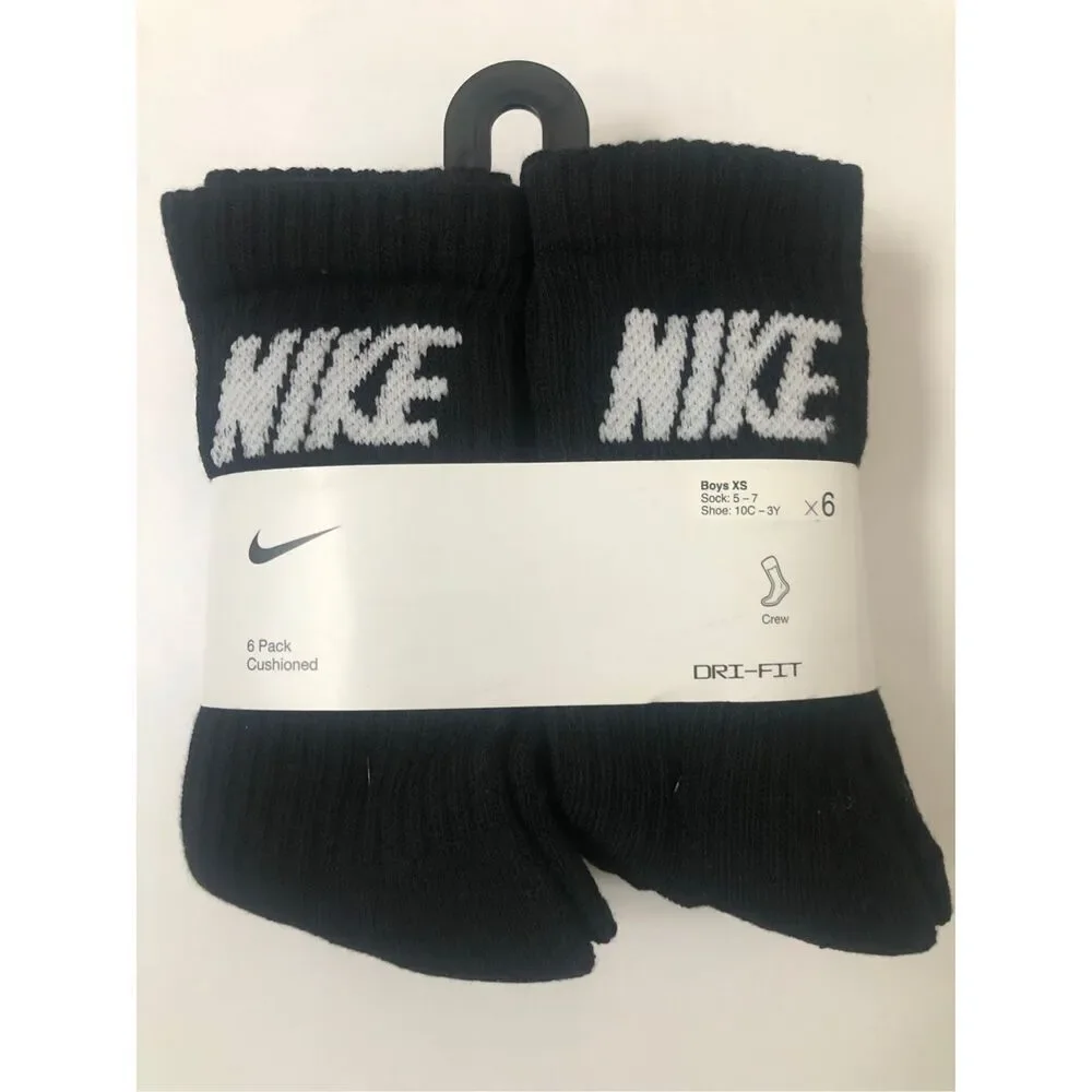 Nike kids socks 6-pack size 10C-3Y